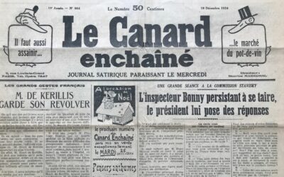 N° 964 du Canard Enchaîné –  19 Décembre 1934