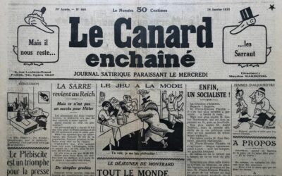 N° 968 du Canard Enchaîné –  16 Janvier 1935
