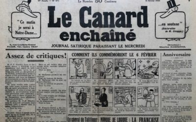 N° 971 du Canard Enchaîné –  6 Février 1935