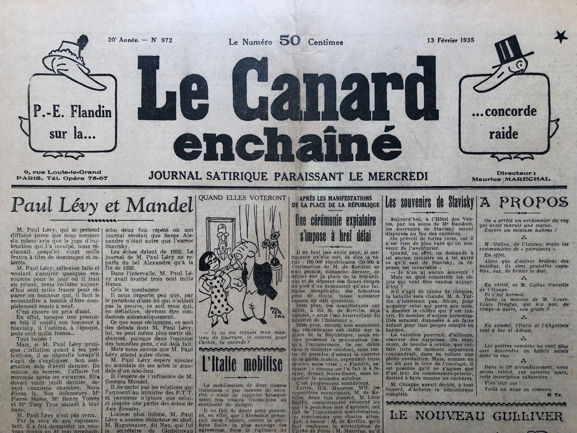 Couac ! | Acheter un Canard | Vente d'Anciens Journaux du Canard Enchaîné. Des Journaux Satiriques de Collection, Historiques & Authentiques de 1916 à 2004 ! | 972 1