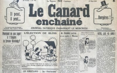 N° 978 du Canard Enchaîné –  27 Mars 1935