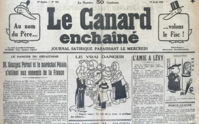 N° 981 du Canard Enchaîné –  17 Avril 1935