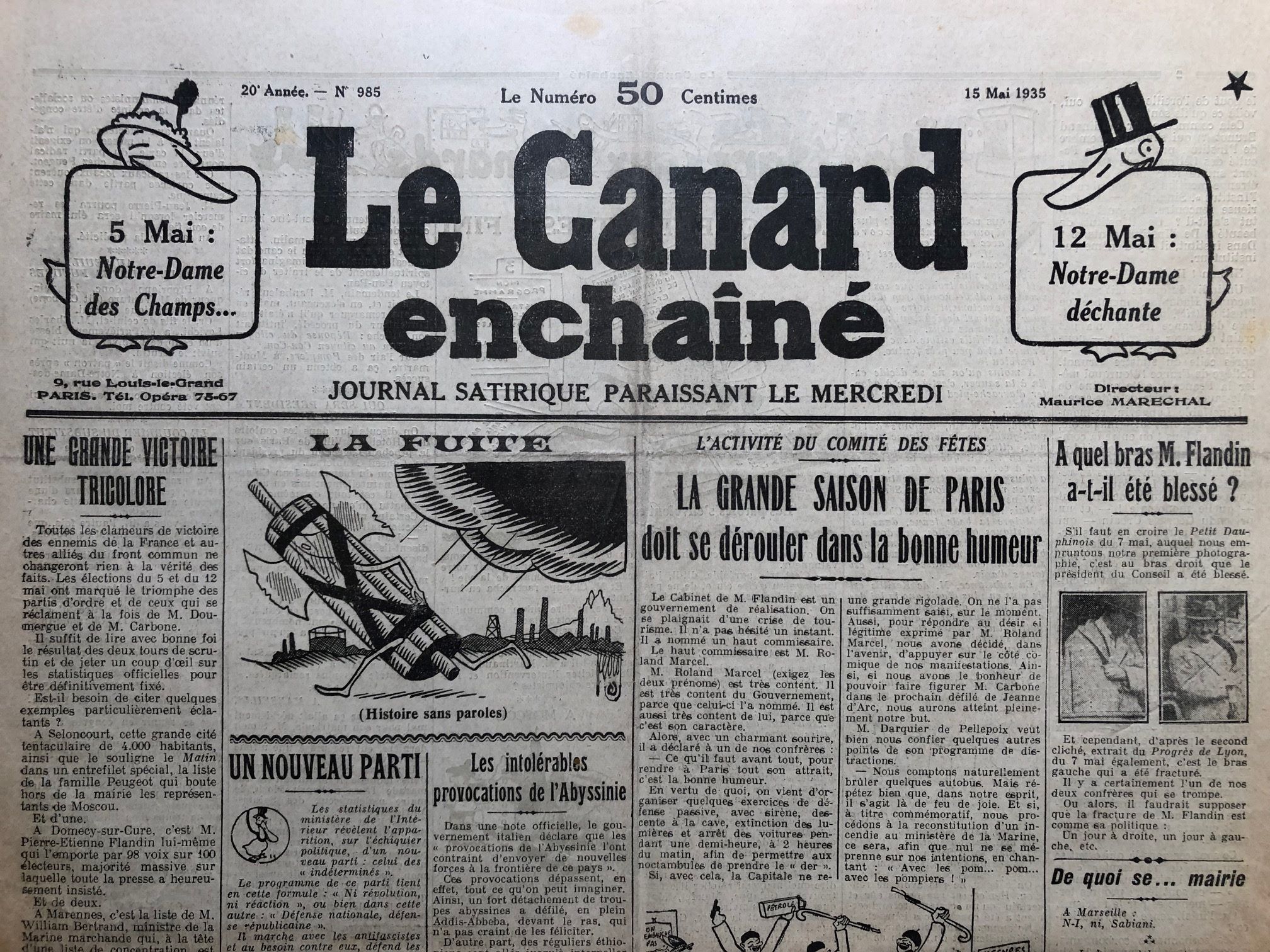 Couac ! | Acheter un Canard | Vente d'Anciens Journaux du Canard Enchaîné. Des Journaux Satiriques de Collection, Historiques & Authentiques de 1916 à 2004 ! | 985 1