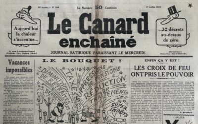 N° 994 du Canard Enchaîné –  17 Juillet 1935