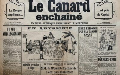 N° 995 du Canard Enchaîné –  24 Juillet 1935