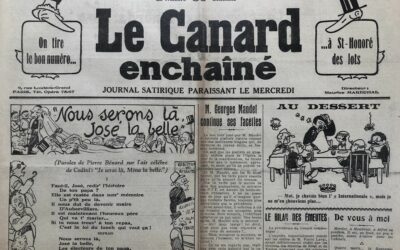 N° 998 du Canard Enchaîné –  14 Août 1935