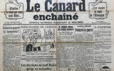 N° 903 du Canard Enchaîné –  18 Octobre 1933