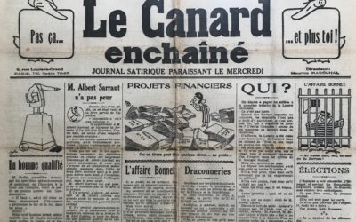 N° 908 du Canard Enchaîné –  22 Novembre 1933