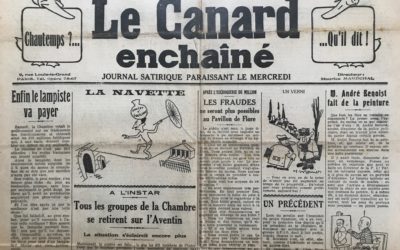 N° 911 du Canard Enchaîné –  13 Décembre 1933
