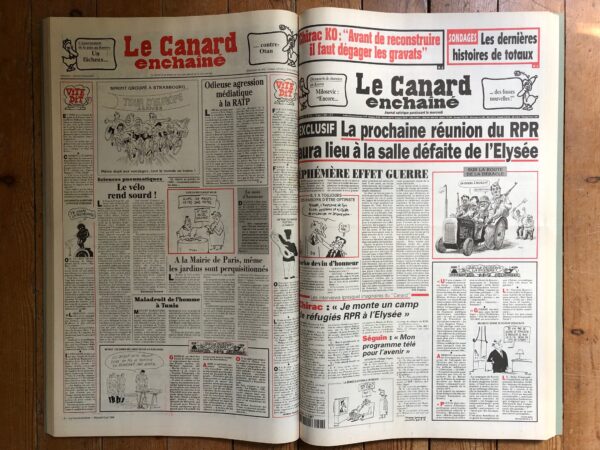 Année 1999 du Canard Enchaîné complète et brochée – Image 2