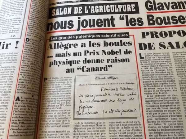 Année 1999 du Canard Enchaîné complète et brochée – Image 7