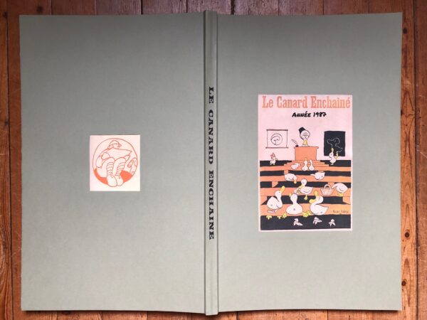 Année 1987 du Canard Enchaîné complète et brochée