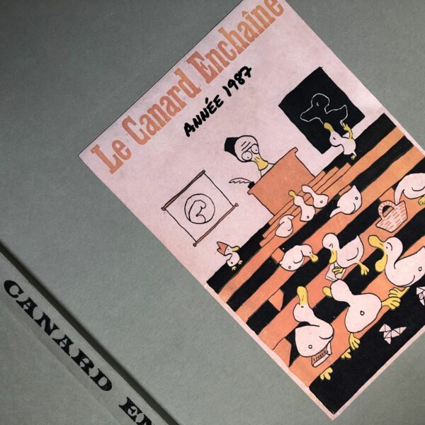 Année 1987 du Canard Enchaîné complète et brochée – Image 4