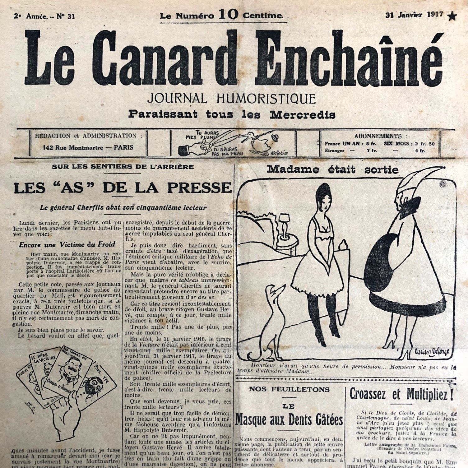 Couac ! | Acheter un Canard | Vente d'Anciens Journaux du Canard Enchaîné. Des Journaux Satiriques de Collection, Historiques & Authentiques de 1916 à 2005 ! | 31 1