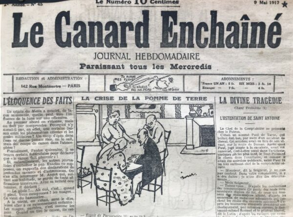 N° 45 du Canard Enchaîné -  9 Mai 1917