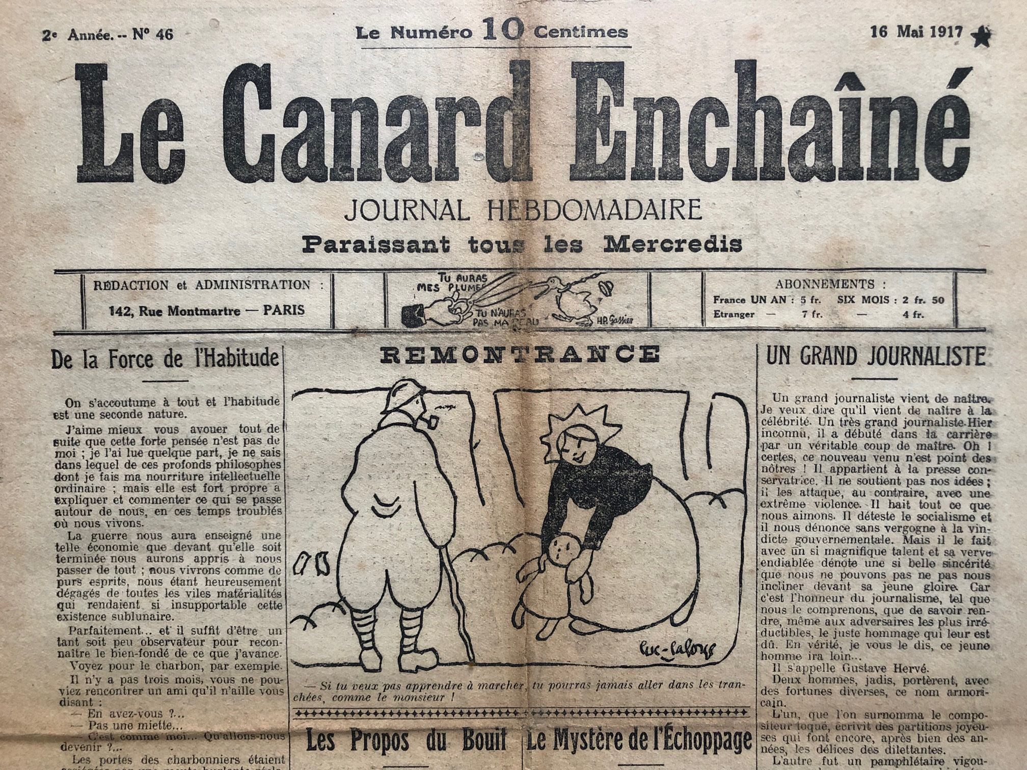 Couac ! | Acheter un Canard | Vente d'Anciens Journaux du Canard Enchaîné. Des Journaux Satiriques de Collection, Historiques & Authentiques de 1916 à 2004 ! | 46 1