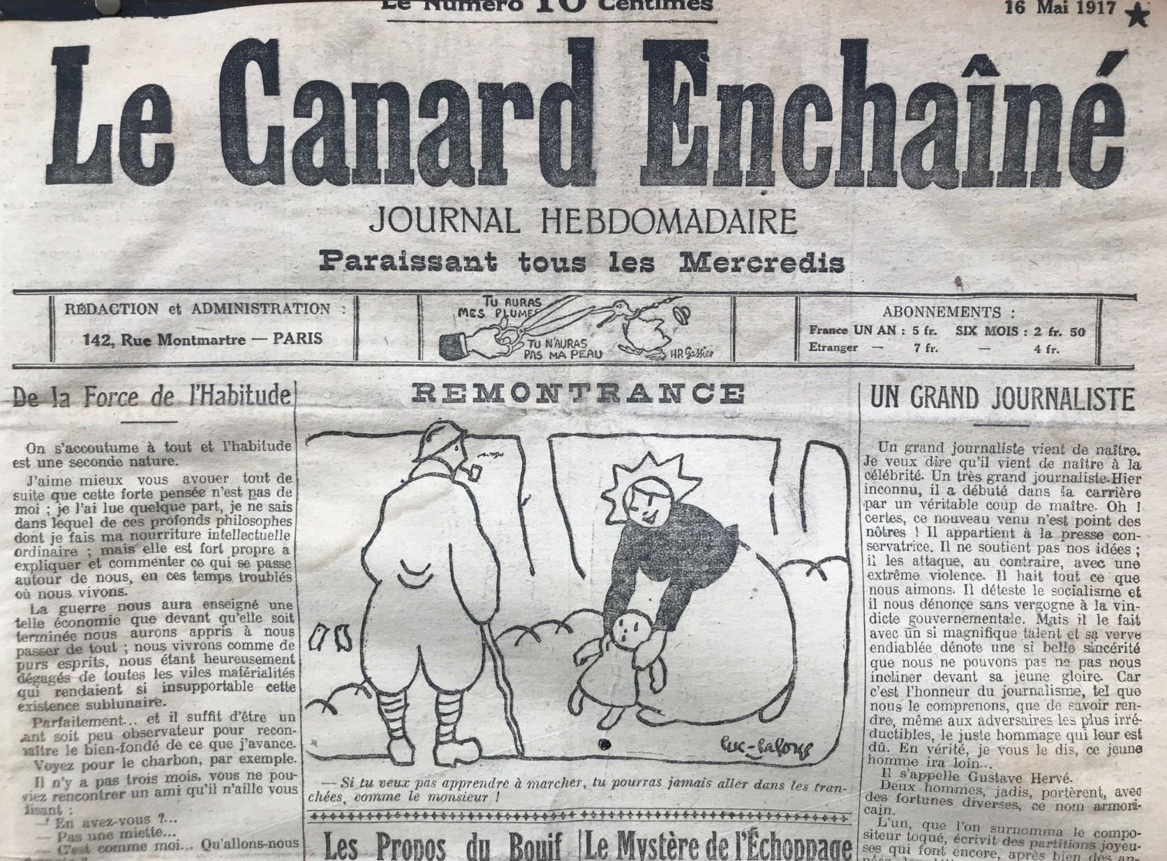 N° 46 Du Canard Enchaîné 16 Mai 1917 Couac
