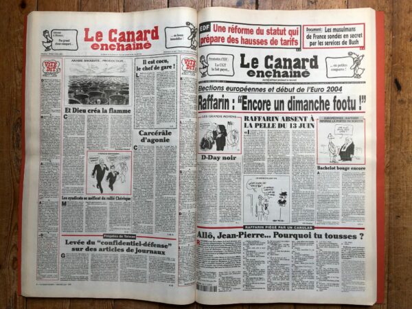 Année 2004 du Canard Enchaîné complète et brochée – Image 2