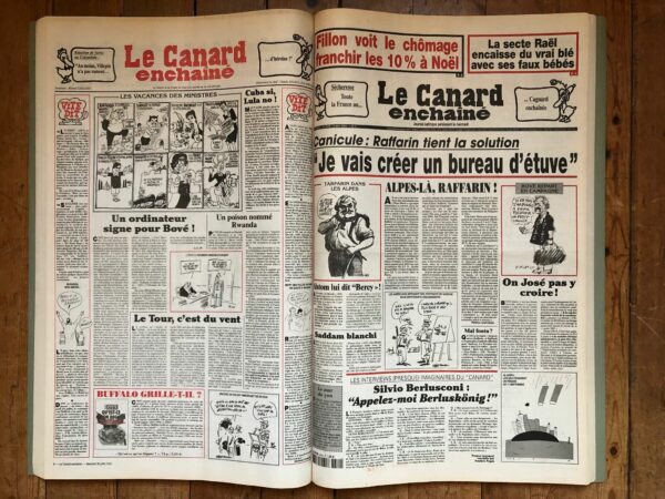 Année 2003 du Canard Enchaîné complète et brochée – Image 2