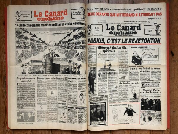 Année 1984 du Canard Enchaîné complète et brochée – Image 2