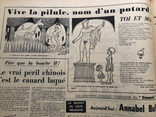 Année 1967 du Canard Enchaîné complète et brochée – Image 2