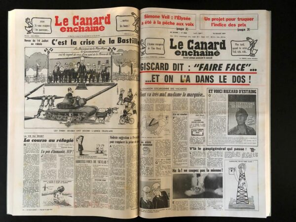 Année 1979 du Canard Enchaîné complète et brochée – Image 2
