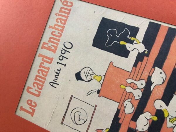 Année 1990 du Canard Enchaîné complète et brochée – Image 3