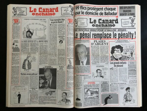 Année 1993 du Canard Enchaîné complète et brochée – Image 2
