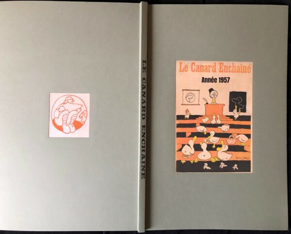 Année 1957 du Canard Enchaîné complète et brochée