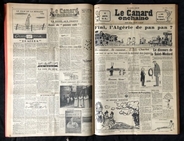 Année 1962 du Canard Enchaîné complète et brochée – Image 2
