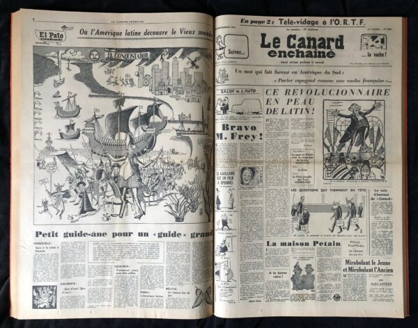 Année 1964 du Canard Enchaîné complète et brochée – Image 2