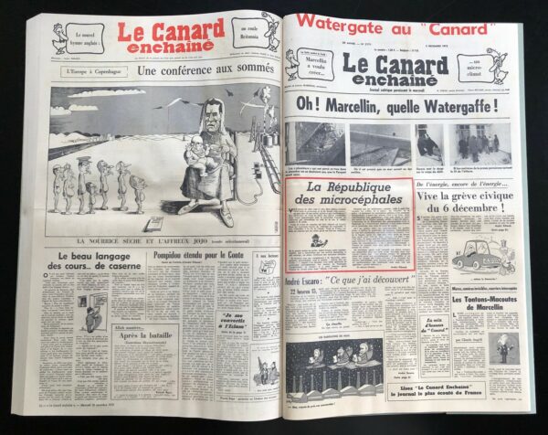Année 1973 du Canard Enchaîné complète et brochée – Image 2