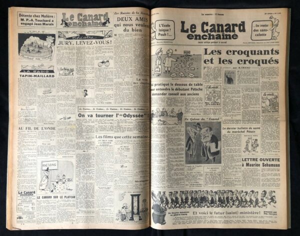 Année 1951 du Canard Enchaîné complète et brochée – Image 2