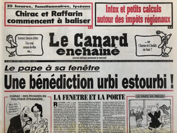 N° 4398 du Canard Enchaîné -  9 Février 2005