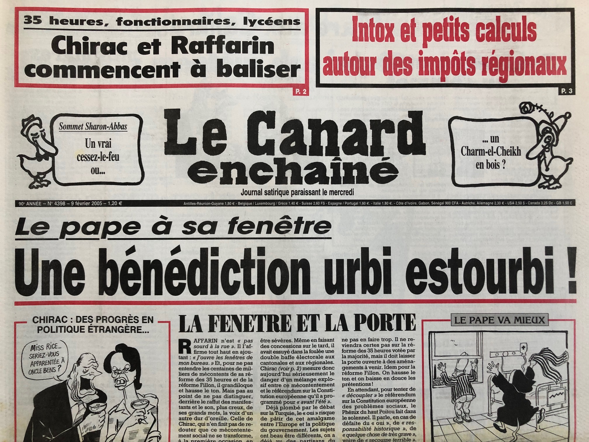 Couac ! | Acheter un Canard | Vente d'Anciens Journaux du Canard Enchaîné. Des Journaux Satiriques de Collection, Historiques & Authentiques de 1916 à 2004 ! | 4398
