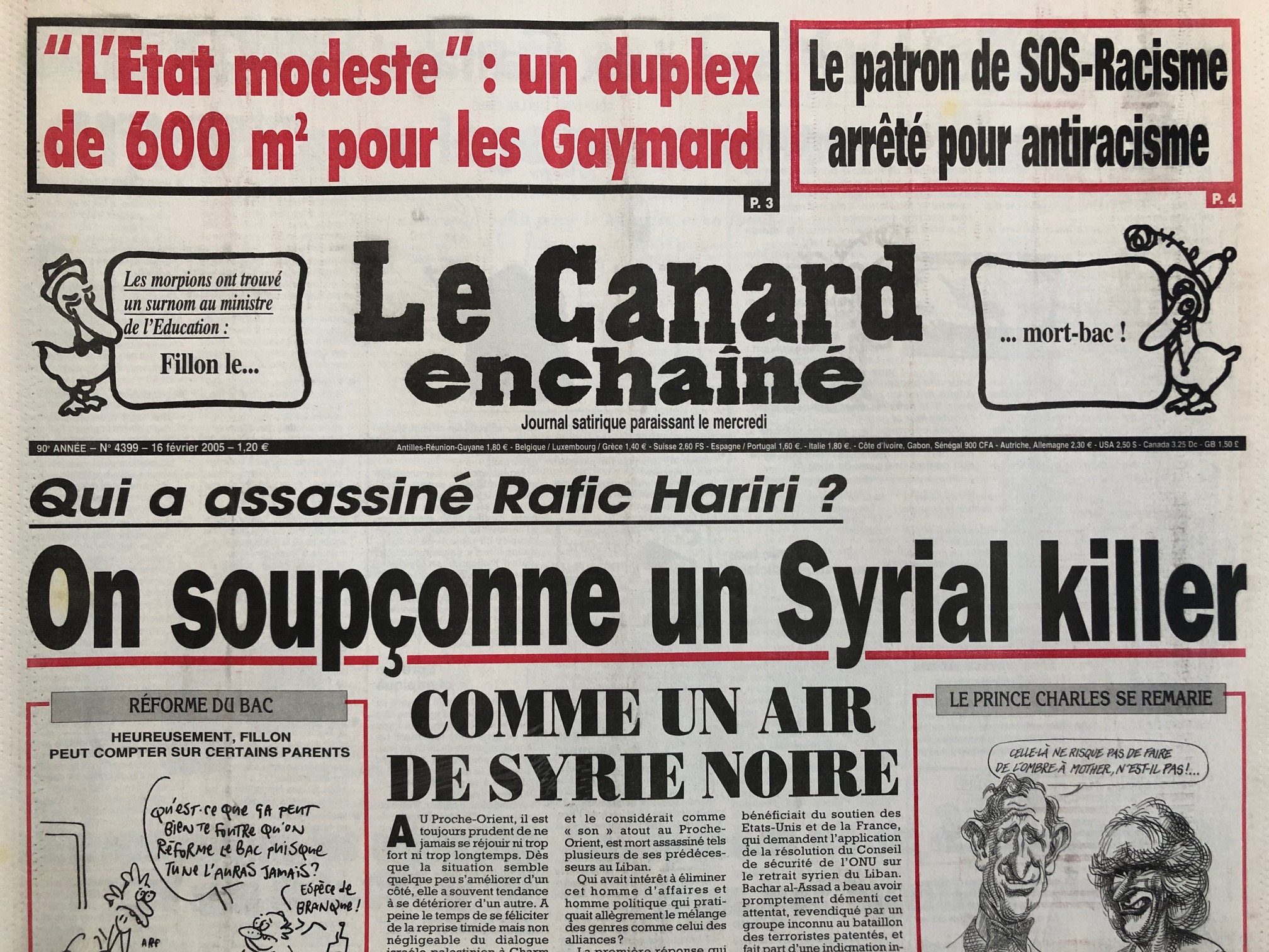 Couac ! | Acheter un Canard | Vente d'Anciens Journaux du Canard Enchaîné. Des Journaux Satiriques de Collection, Historiques & Authentiques de 1916 à 2004 ! | 4399