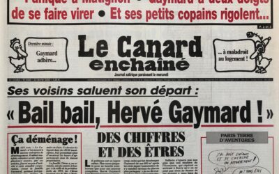 N° 4400 du Canard Enchaîné –  23 Février 2005