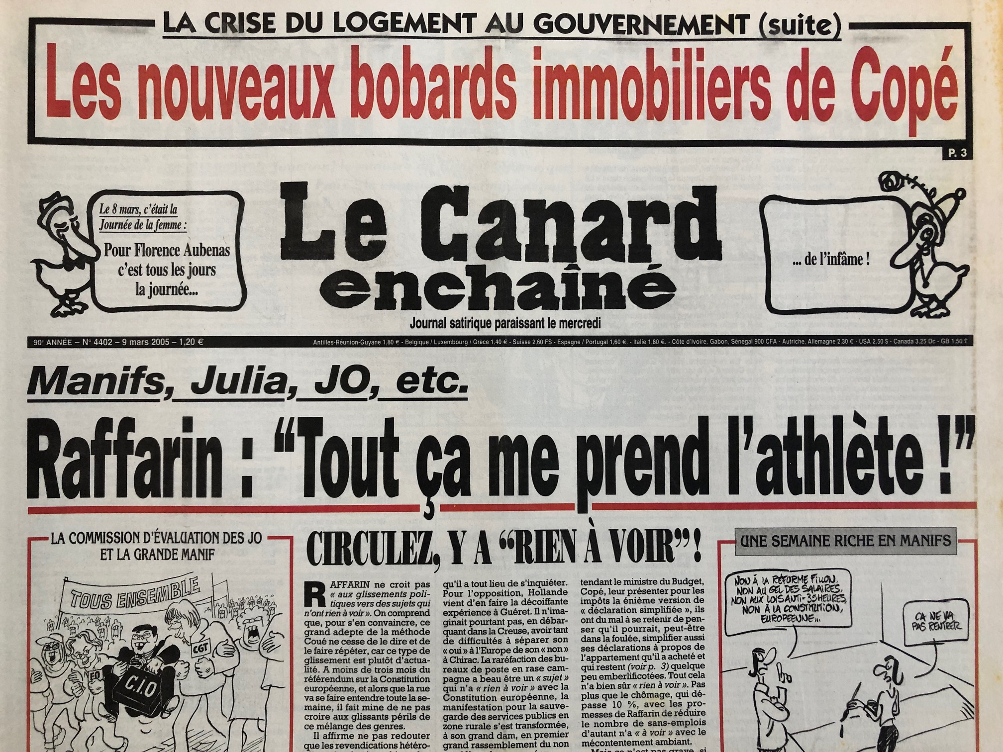 Couac ! | Acheter un Canard | Vente d'Anciens Journaux du Canard Enchaîné. Des Journaux Satiriques de Collection, Historiques & Authentiques de 1916 à 2004 ! | 4402