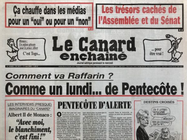 N° 4411 du Canard Enchaîné -  11 Mai 2005