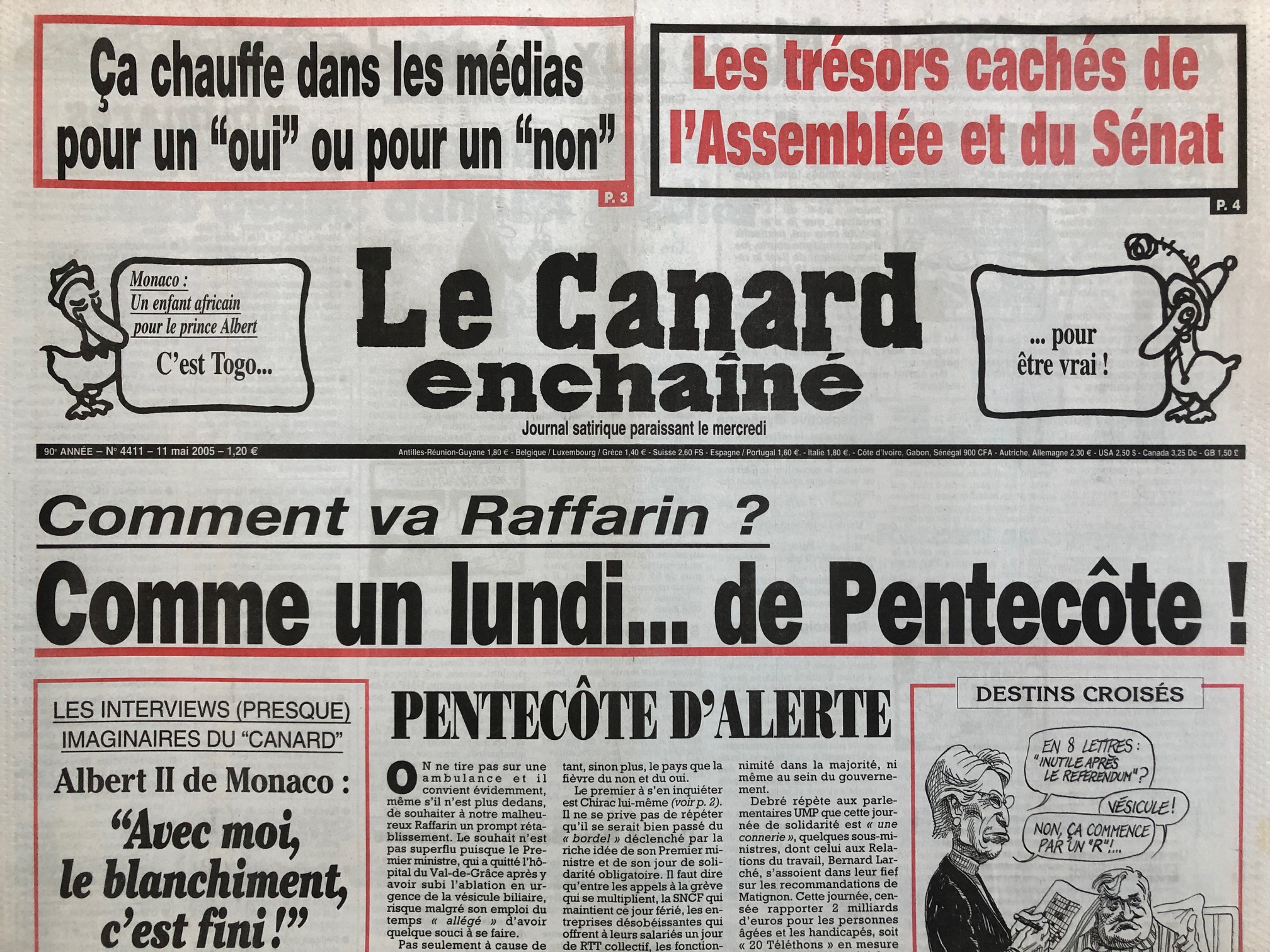 Couac ! | Acheter un Canard | Vente d'Anciens Journaux du Canard Enchaîné. Des Journaux Satiriques de Collection, Historiques & Authentiques de 1916 à 2004 ! | 4411
