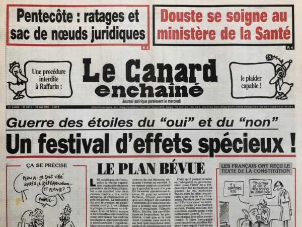 N° 4412 du Canard Enchaîné -  18 Mai 2005