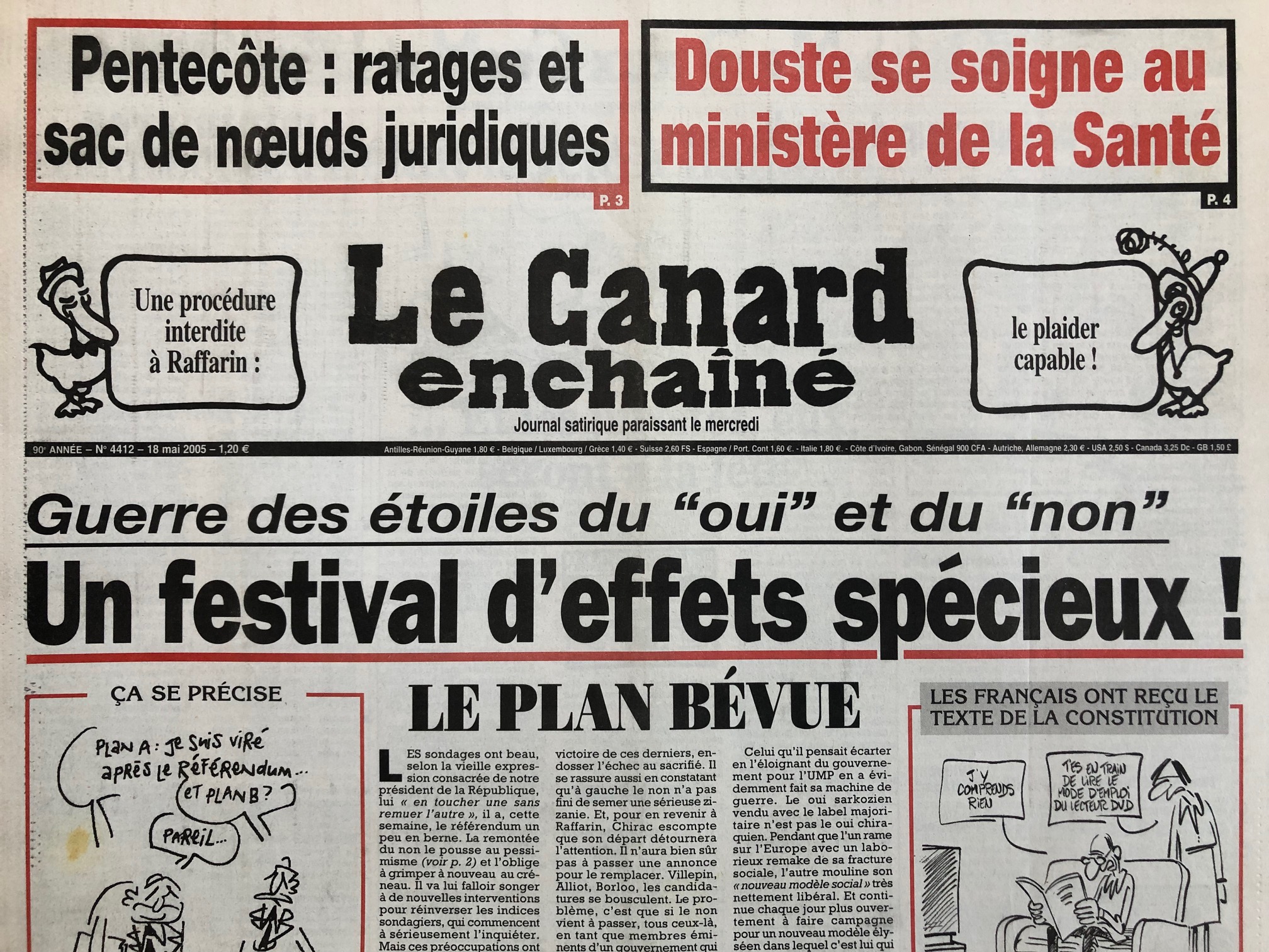Couac ! | Acheter un Canard | Vente d'Anciens Journaux du Canard Enchaîné. Des Journaux Satiriques de Collection, Historiques & Authentiques de 1916 à 2004 ! | 4412