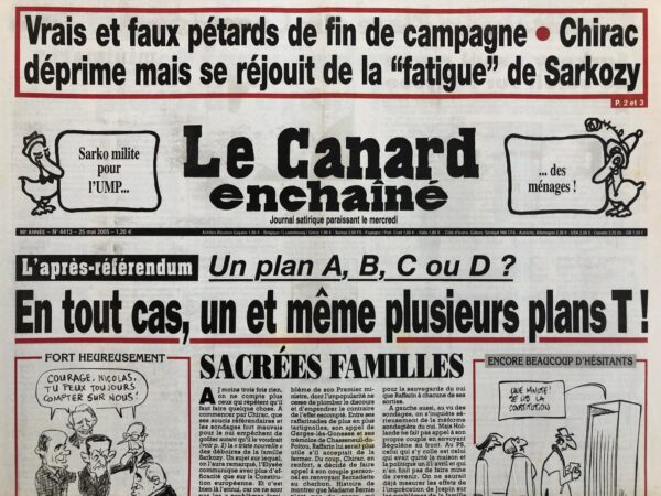 N° 4413 du Canard Enchaîné -  25 Mai 2005