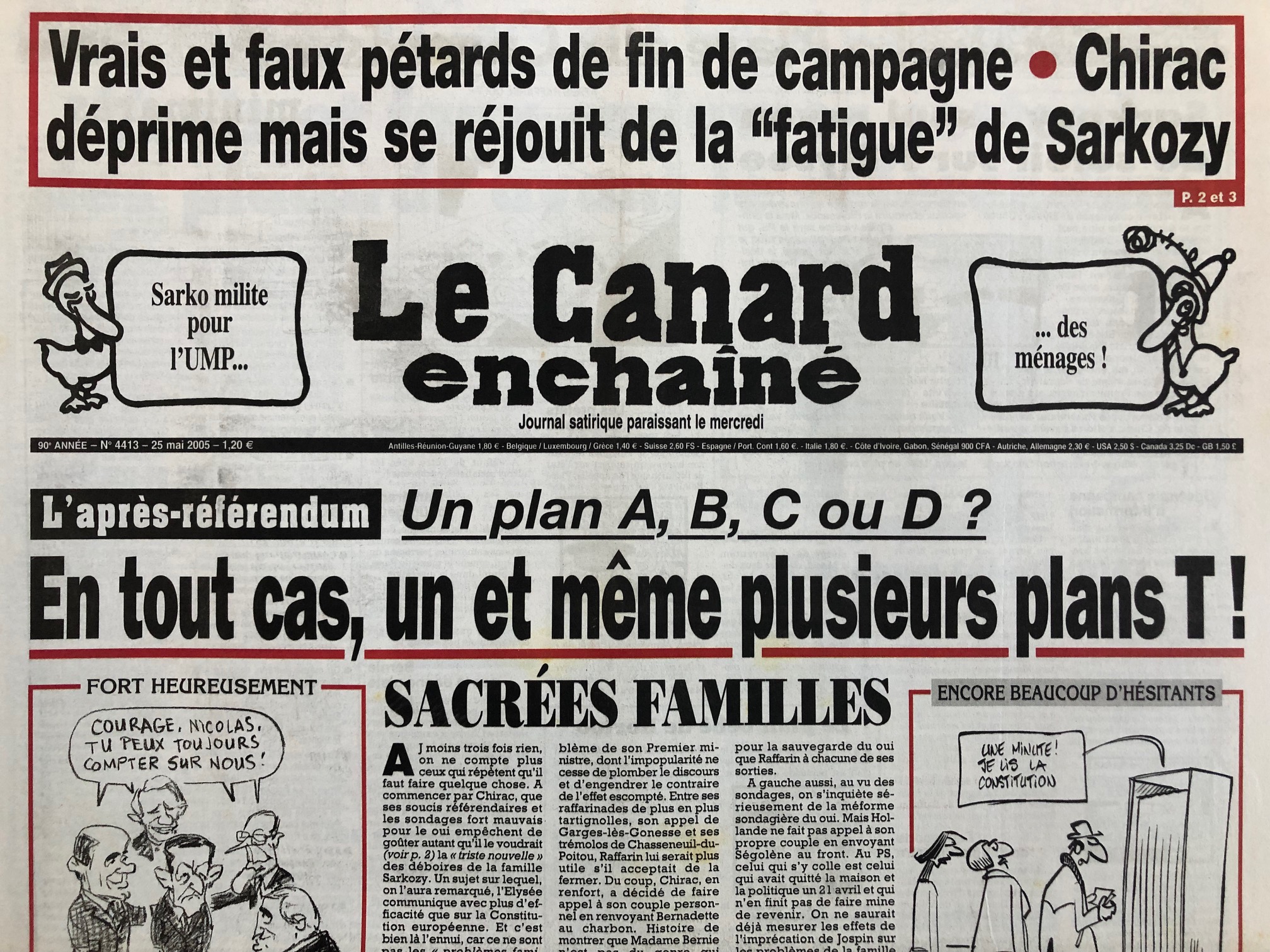 Couac ! | Acheter un Canard | Vente d'Anciens Journaux du Canard Enchaîné. Des Journaux Satiriques de Collection, Historiques & Authentiques de 1916 à 2004 ! | 4413