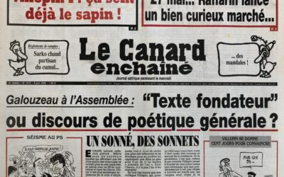N° 4415 du Canard Enchaîné –  8 Juin 2005