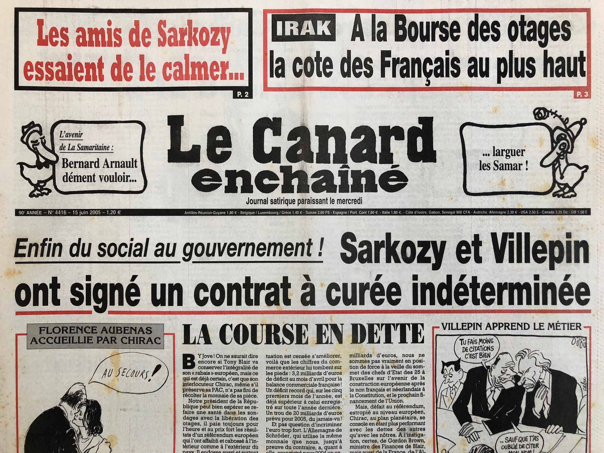 Couac ! | Acheter un Canard | Vente d'Anciens Journaux du Canard Enchaîné. Des Journaux Satiriques de Collection, Historiques & Authentiques de 1916 à 2004 ! | 4416