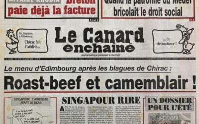 N° 4419 du Canard Enchaîné –  6 Juillet 2005