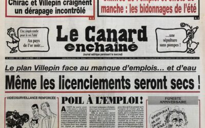 N° 4423 du Canard Enchaîné –  3 Août 2005