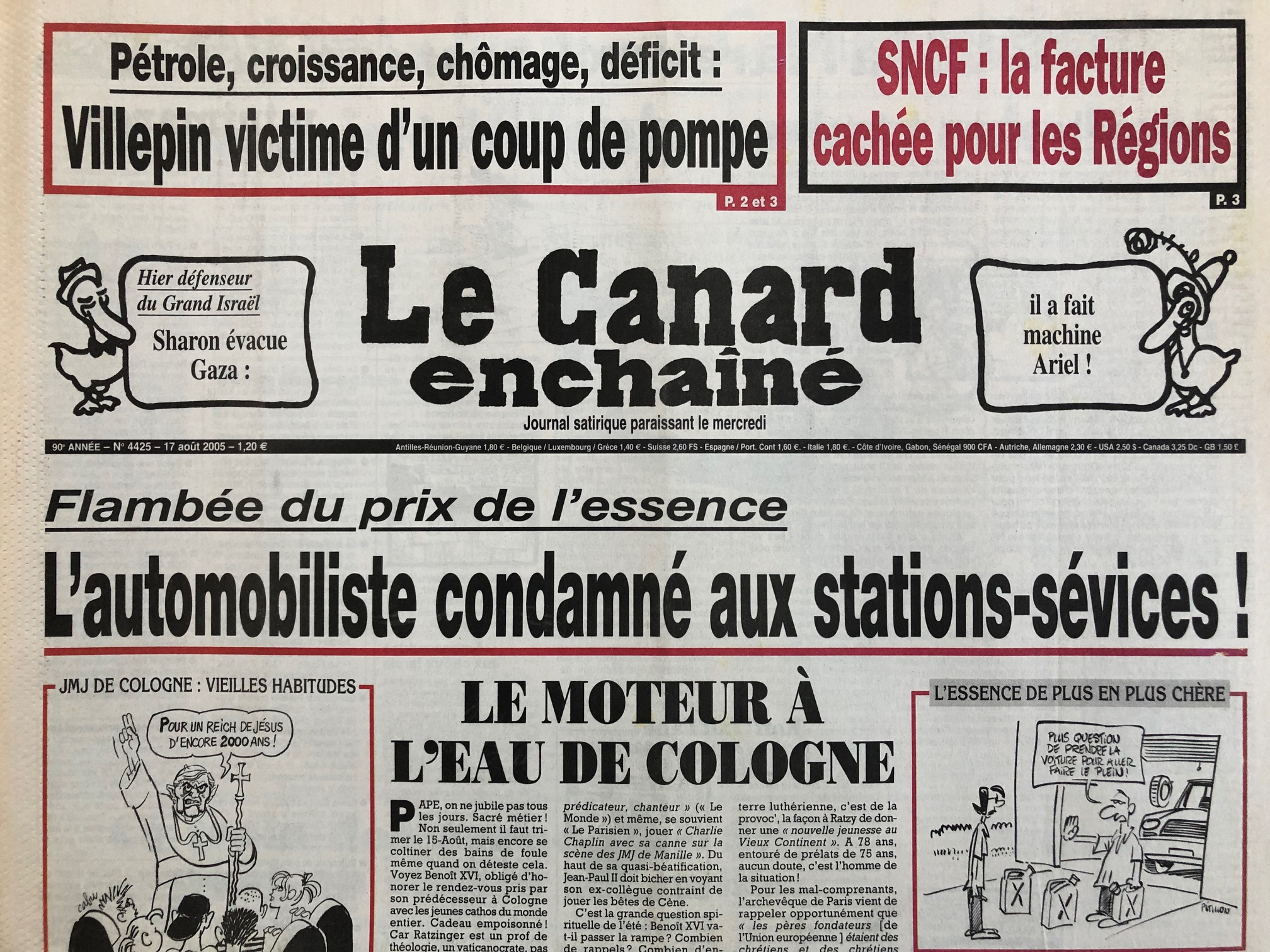 Couac ! | Acheter un Canard | Vente d'Anciens Journaux du Canard Enchaîné. Des Journaux Satiriques de Collection, Historiques & Authentiques de 1916 à 2004 ! | 4425