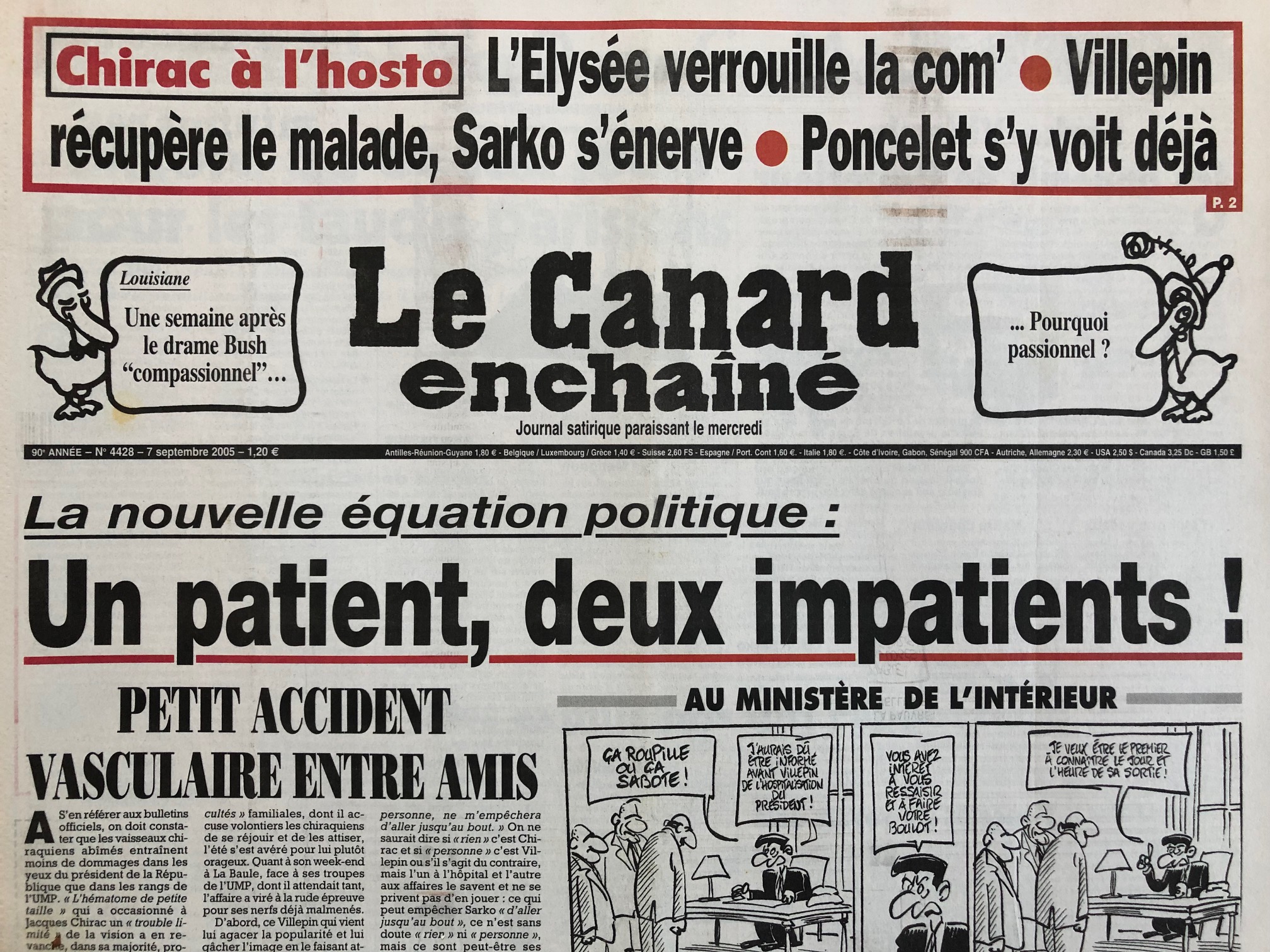 Couac ! | Acheter un Canard | Vente d'Anciens Journaux du Canard Enchaîné. Des Journaux Satiriques de Collection, Historiques & Authentiques de 1916 à 2004 ! | 4428